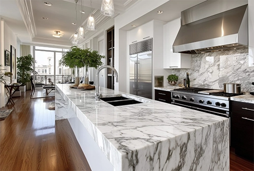 Granite slabs showroom